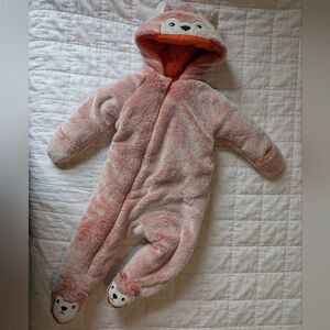 NWOT - Koala Baby Orange Plush Winter Onesie